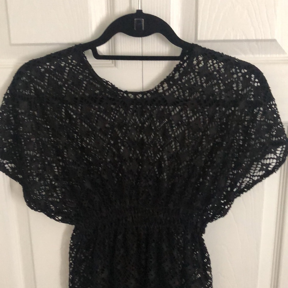 Small Black Swim Coverup - Picture 2 of 5